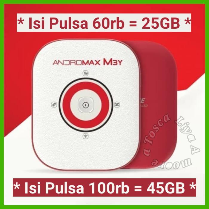 DISKON Mifi Modem Wifi 4G Smartfren Andromax M3S - (Free Kuota Total 39GB)