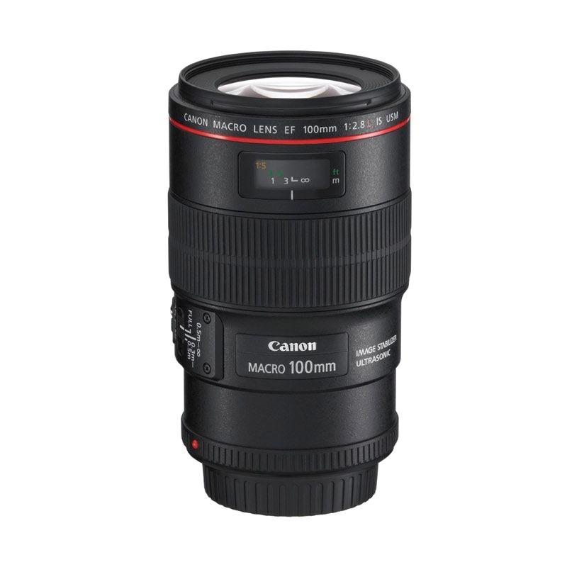 Canon EF 100mm f/2.8L Macro IS USM - Hitam