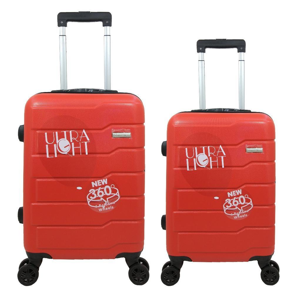 Tas Koper Polo Twin - Fiber ABS 1 Set Size 20 & 24 Inch 710 Red