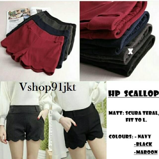 Vshop91jkt - Hp Scallop Pants Celana Kulot Celana Aladin Celana Panjang Baju Kerja Dress Wanita Baju Polos Kemeja Polos Cardigan Wanita Blazer Wanita Celana Kerja Celana Pendek Celana Polos Baju Polos Baju Simple Baju Santai Baju Muslim Celana Muslim