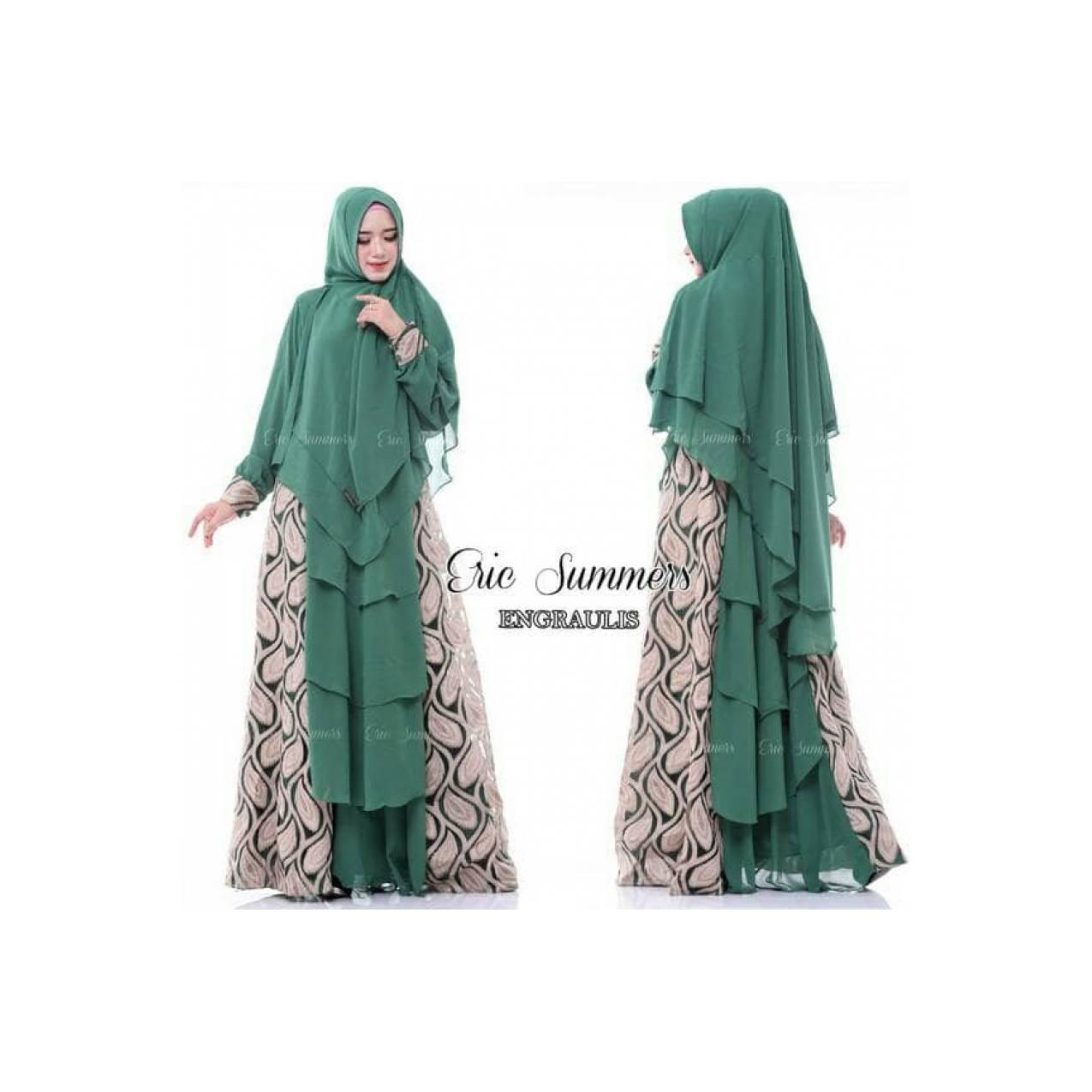 Gamis pesta cantik ceruty mix import soft organdi premium