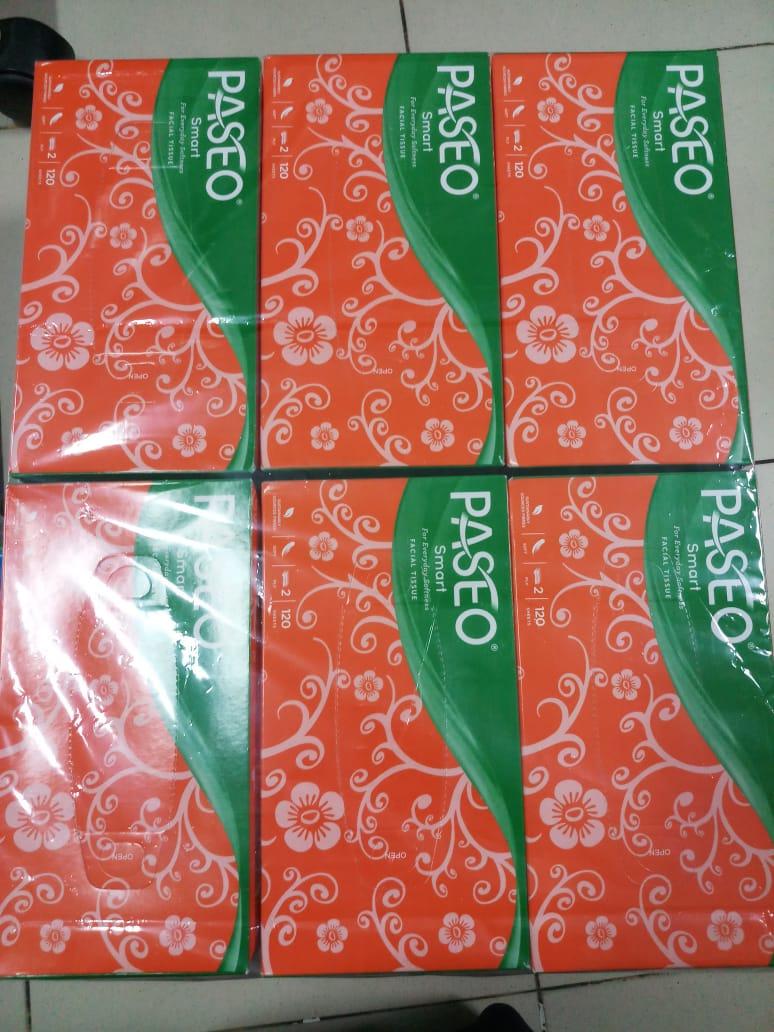 PAKET HEMAT !!! 12 Pcs PASEO BOX Original Tisu Tissue Smart 120 sheets 2 ply ( ISI 12 PCS )