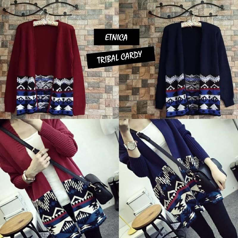 ETNICA TRIBAL ||| loekita ||| grosir jaket sweater baju atasan blouse rajut hijab terbaru kekinian wanita murah
