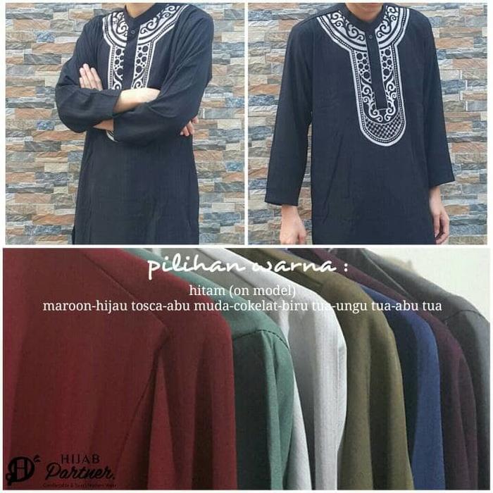 Stelan Koko Pakistan Mubarak / Setelan baju muslim pria / set koko