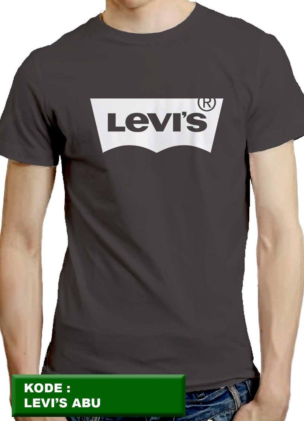 Kaos levis, levi's, baju, kaos distro, kaos cowok, kaos pria, pakaian pria, tshirt, kaos abu, jeryhansen di lapak jeryhansen jeryhansen