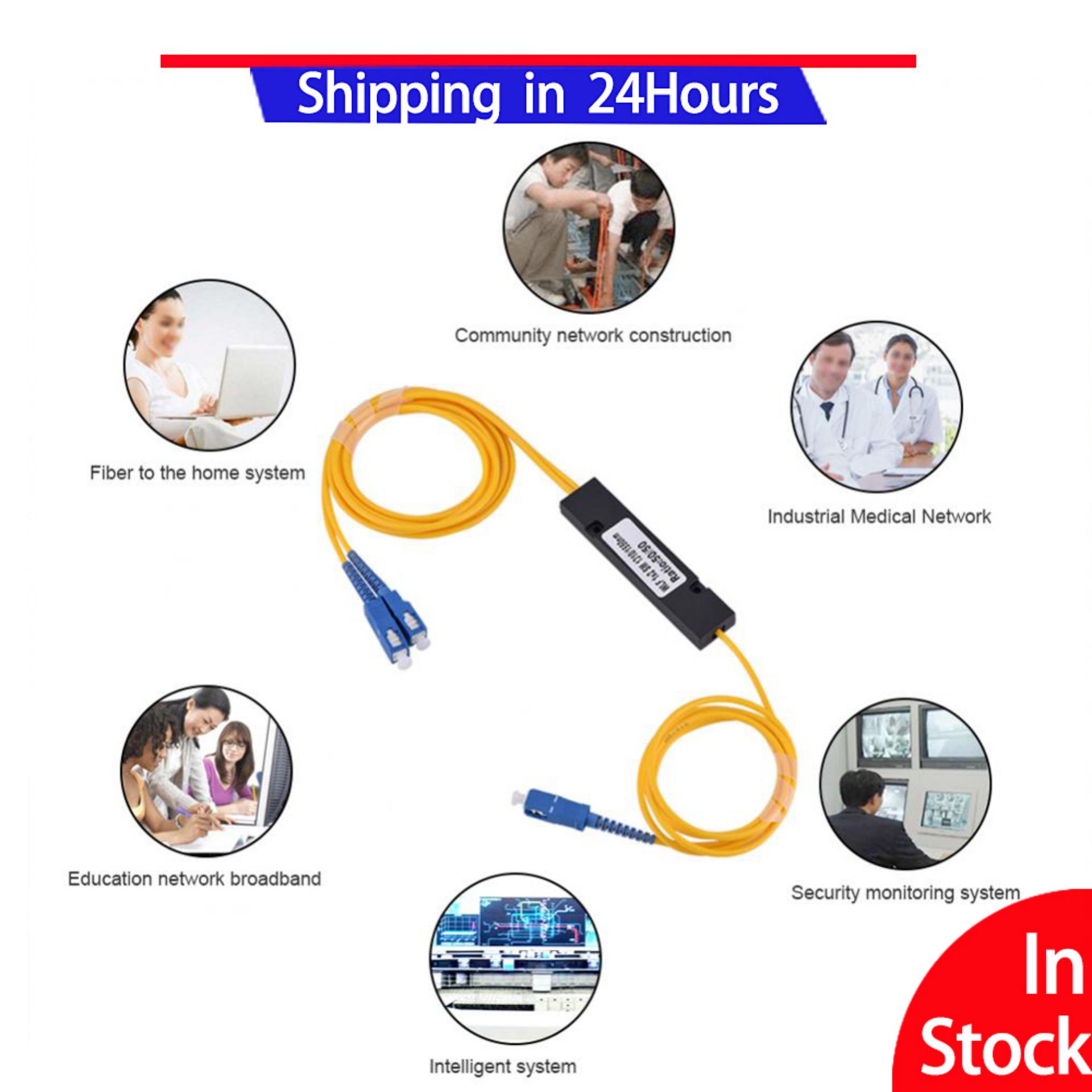 Kabel Splitter Mode Single 1 Sampai 2 Bahan Serat Optik Dengan SC - SC Konektor