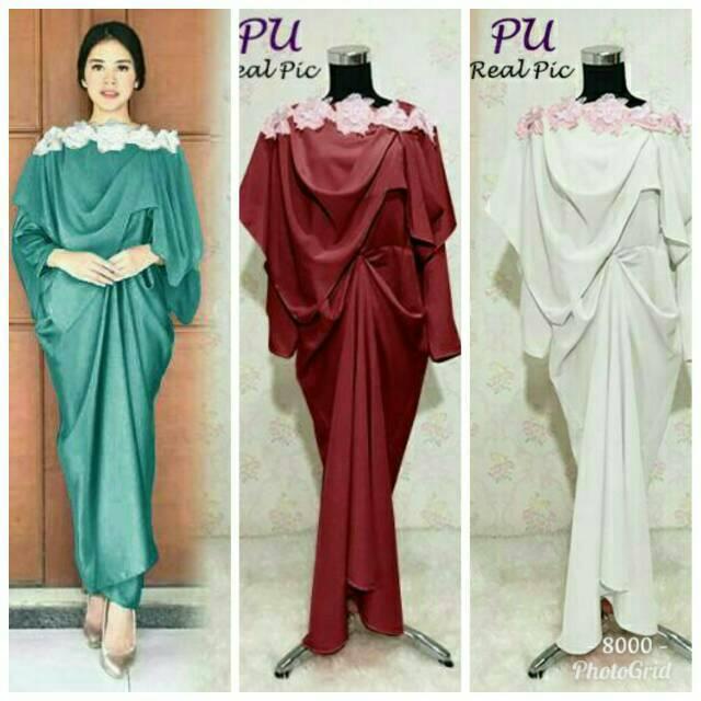 ORI PU KAFTAN PRINSA SET / GAMIS MURAH (bw bhn balotely)