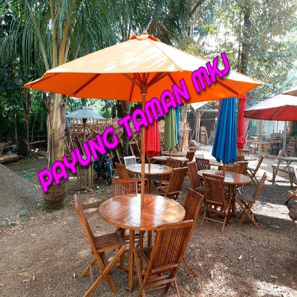 meja kursi payung cafe taman free ongkir jakarta surabaya bandung