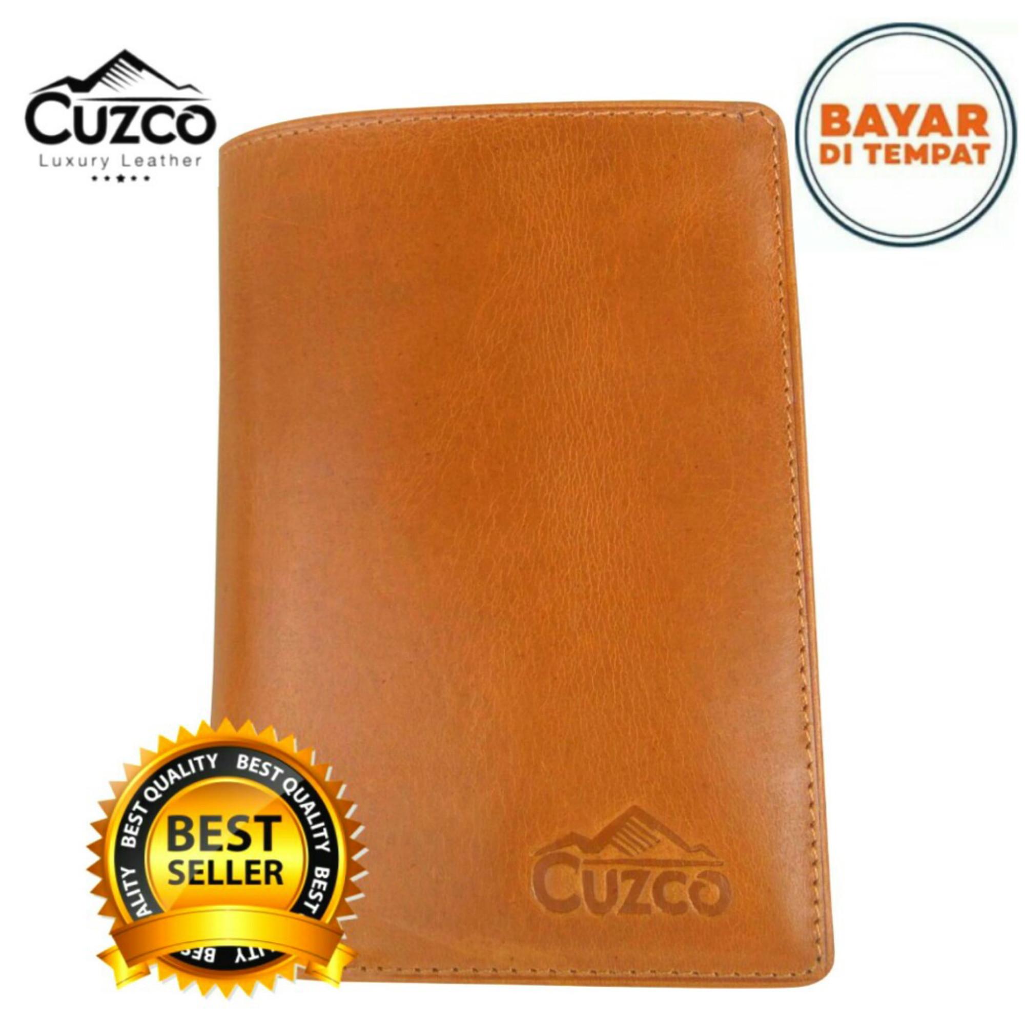 CUZCO - Dompet 3/4 Pria Kulit Sapi Asli 100% - Pull up/Coklat Muda/Tan BEST SELLER Asli Kulit Sapi dompet kulit pria dompet kulit sapi asli dompet kulit pria lazada dompet kulit pria terbaik dompet kulit pria termahal dompet kulit pria panjang dompet kuli