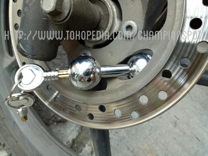 Kunci Disc Motor RIDE IT Bulat Barbel / Gembok Motor / Pengaman Motor | ( gembok alarm motor anti maling koper sepeda pagar cakram kinbar kode tas mobil clock rumah sensor gerak pintu digital remote lock bht ) |