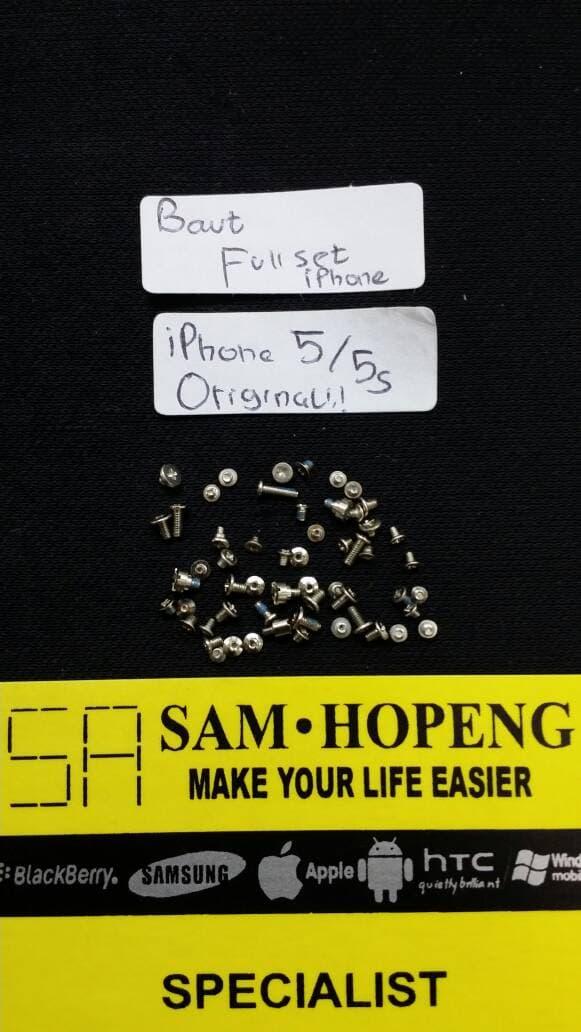 Promo iPhone 5 / 5S Baut satu set full lengkap original