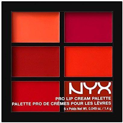 NYX Professional Makeup Pro Lip Cream Palette 6 Warna 1000% Original BPOM - PLCP03 The Reds
