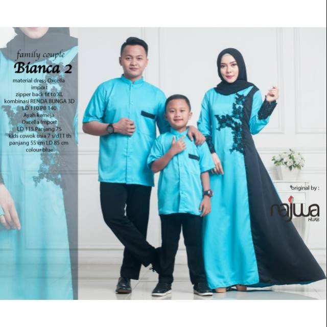 Gamis cauple family dress set 3in1 by ori najwa ()
