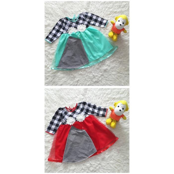 Baju Muslim Gamis Anak Bayi Perempuan Atas Kotak / baju anak perempuan termurah / dress anak lucu / baju anak perempun terbaru
