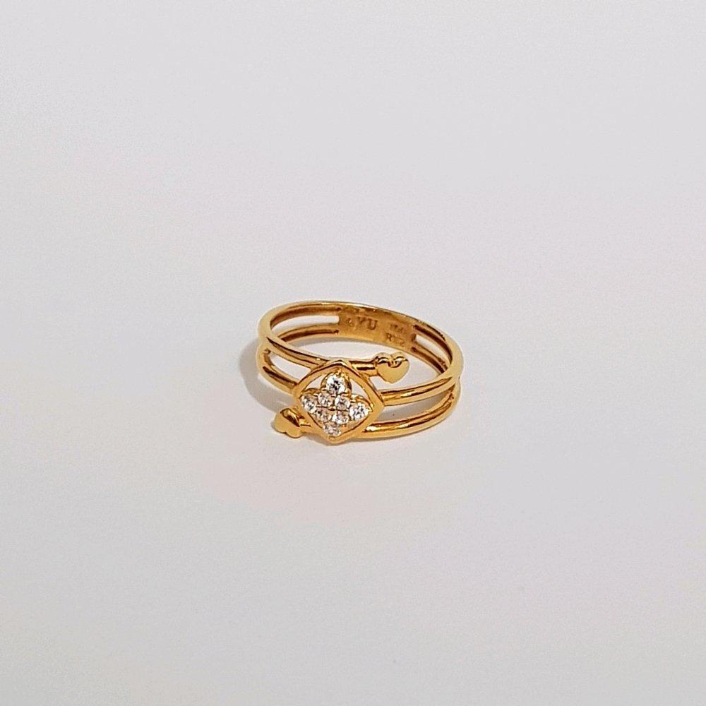 Cincin Emas Asli Kadar 700 Cincin Semi Lilit Perhiasan Emas Cincin Wanita