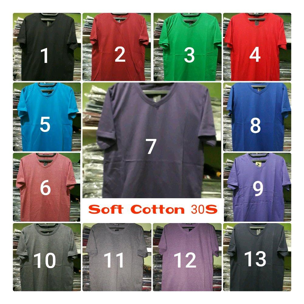 Kaos polos murah Vneck di lapak Fashion depok bahrudin_tanjung