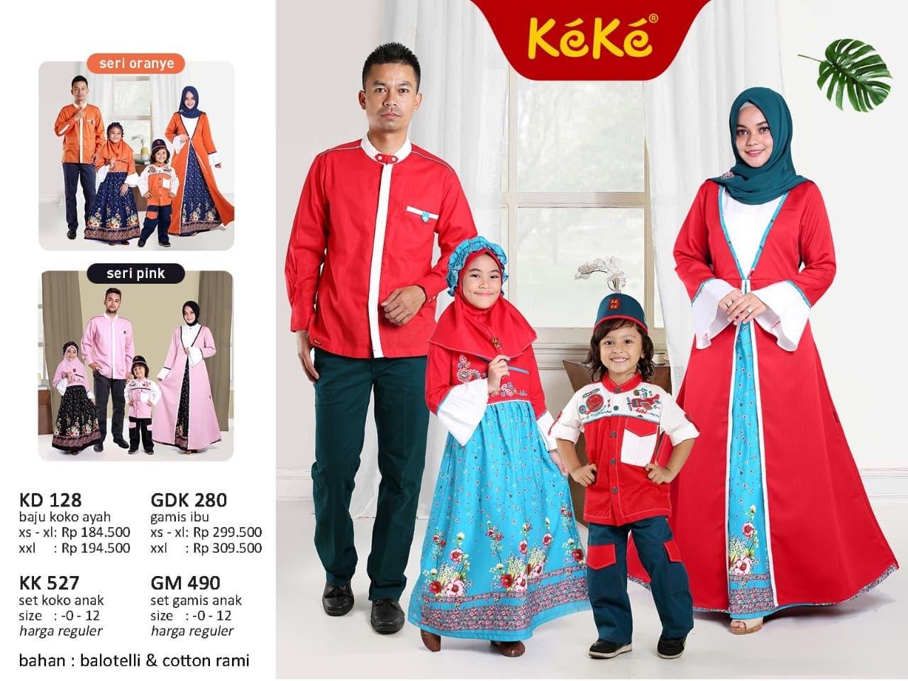 SARIMBIT GAMIS ANAK / BAJU MUSLIM ANAK KEKE GM 490 SIZE 5