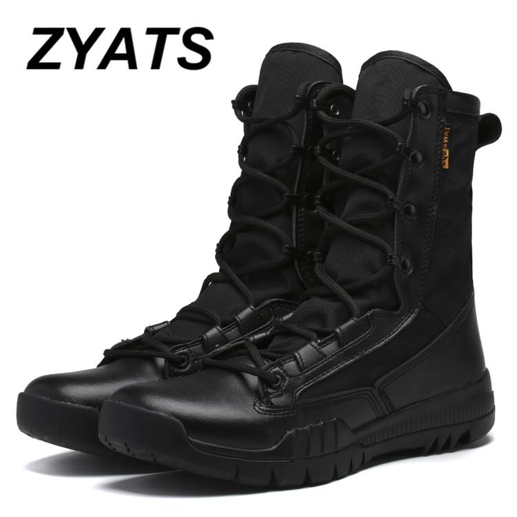 Zyats Baru Pria Luar Sepatu Tentara Laki-laki Komando Tempur Desert Daki Gunung Luar Ruangan Sepatu Landing Sepatu Taktis Militer