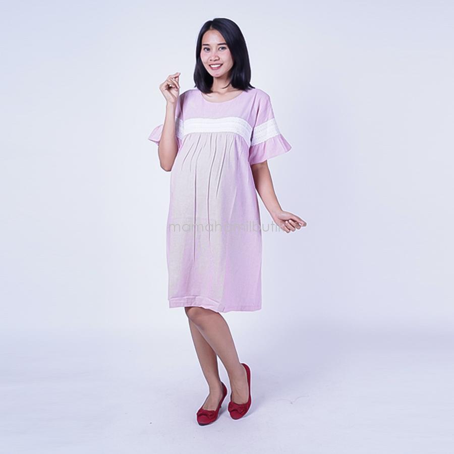Ning Ayu Dress Hamil Renda Ghea Dress - DRO 896 / Baju Hamil dan Menyusui/ Baju Ibu Menyusui / Baju Ibu Menyusui Lengan Panjang / Baju Gamis Ibu Menyusui / Baju Daster Ibu Menyusui / Baju Wanita Menyusui