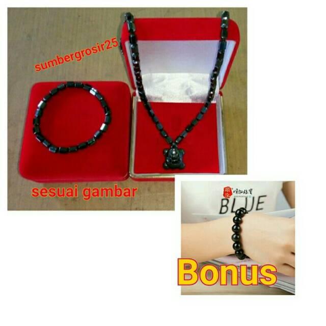 Ginsamyong Alat Kesehatan Tubuh Kalung+Gelang Original