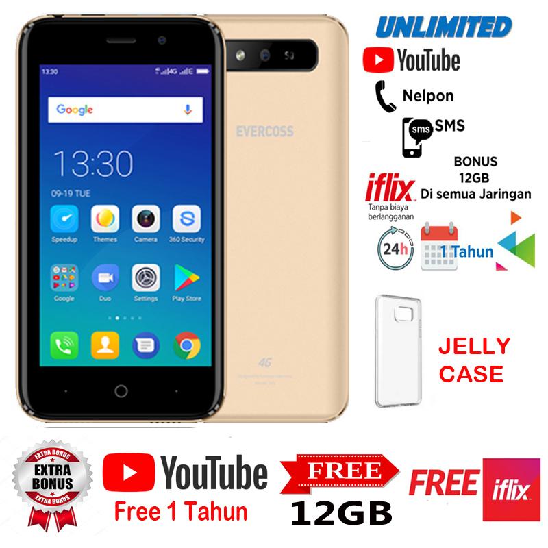 Evercoss S45 Xtream 1 4G LTE - 1/8GB + Gratis Youtube 1 Tahun