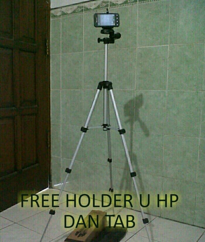Promo Tripod buat hp, kamera pocket dan dslr free holder medium. original