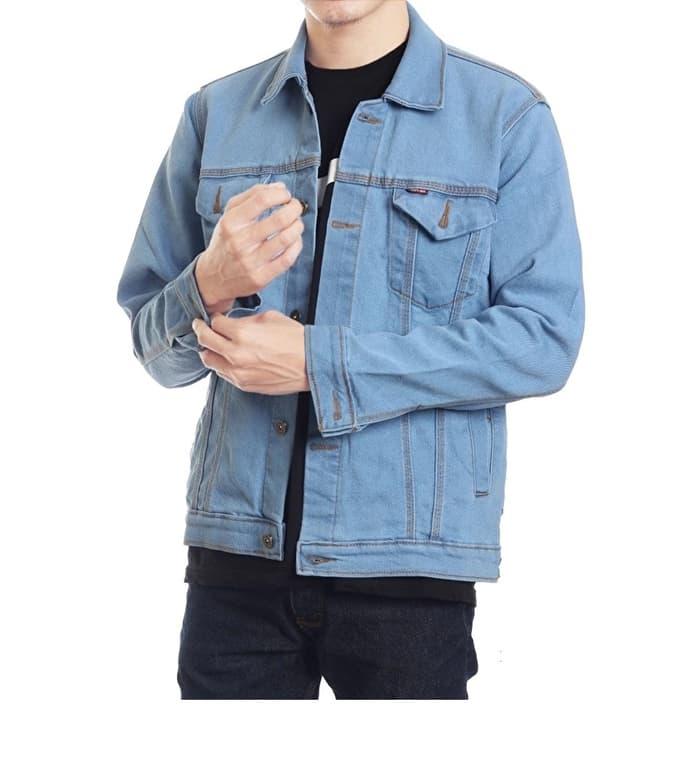 TERLARIS Jaket Jeans Jaket Denim Pria Lelaki Laki-Laki2 Jacket Cowok Jeket Jins