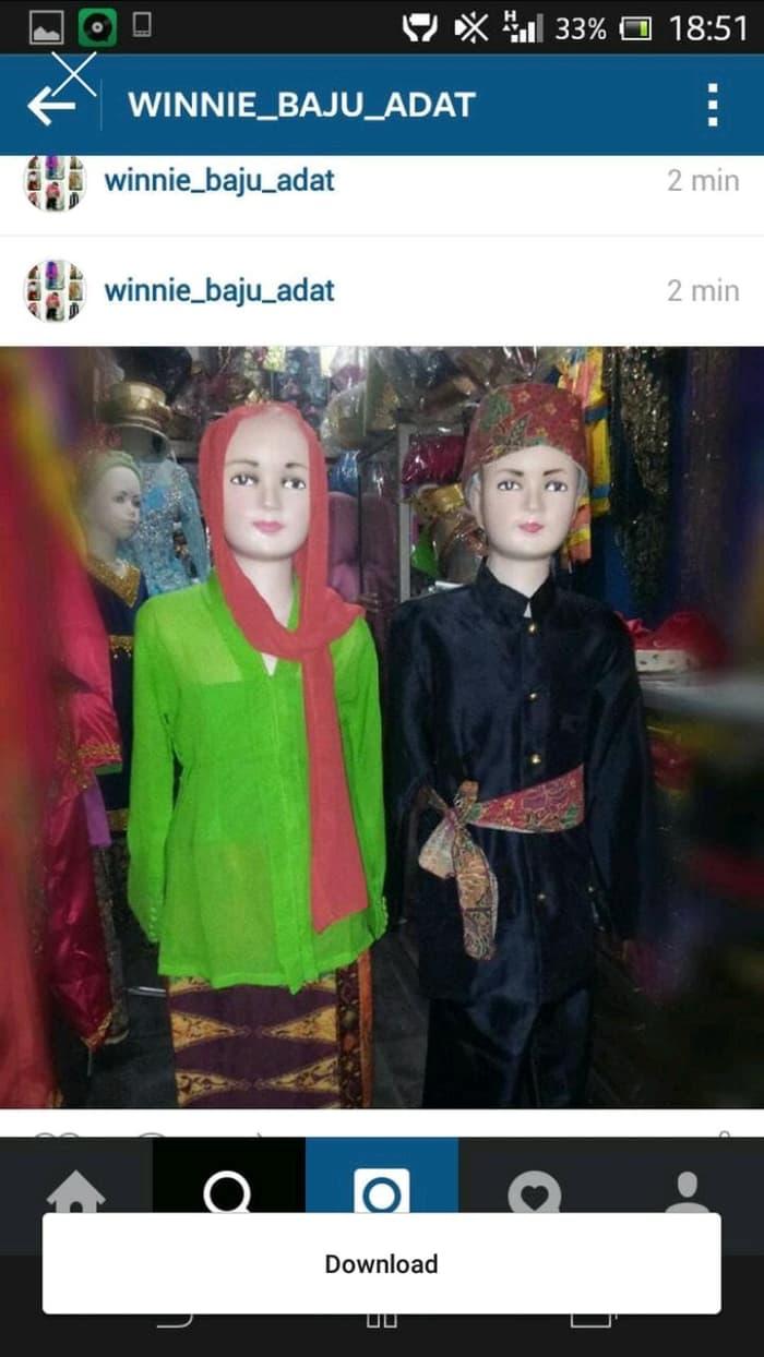 Best Seller!! Baju Adat Betawi Karnaval Pawai Anak 5-7 Th Berkualitas - ready stock