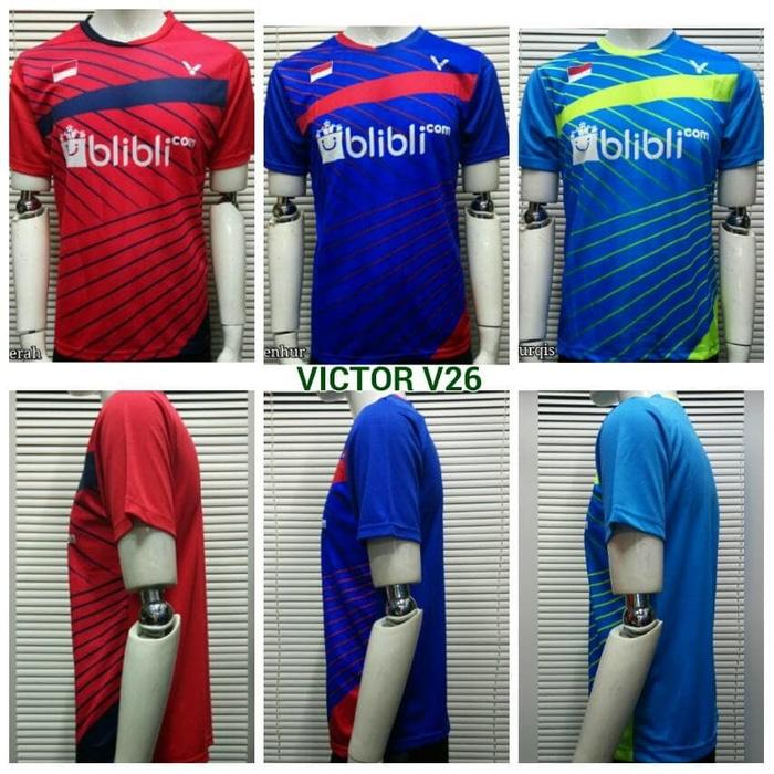 PROMO!!! Baju Kaos Badminton / Bulutangkis Victor V26 - ONGdZk
