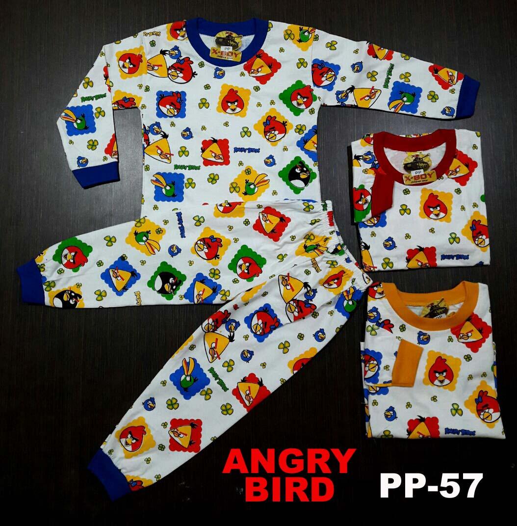 Baju Tidur Anak gambar ANGRY BIRD ( PP-57 )