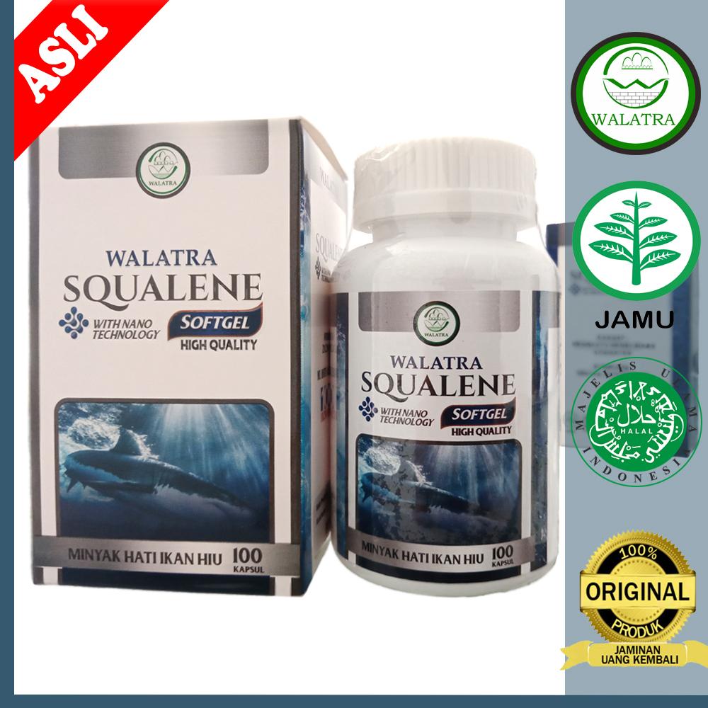 Obat Tukak Lambung & Usus Dua Belas Jari, Melancarkan Peredaran Darah, Letih Lesu Dan Pegal, Anti Oksidan - Walatra Squalene Softgel 100% Original