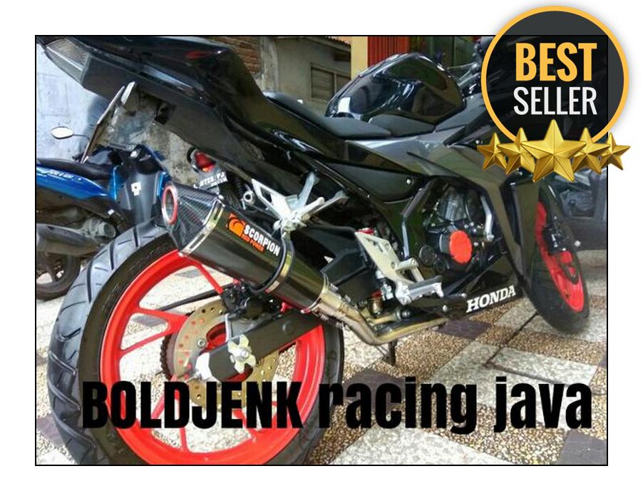 Knalpot racing SCORPION carbon for cbr150/cb150/Xabre/R15/Vixion/mx.king dll
