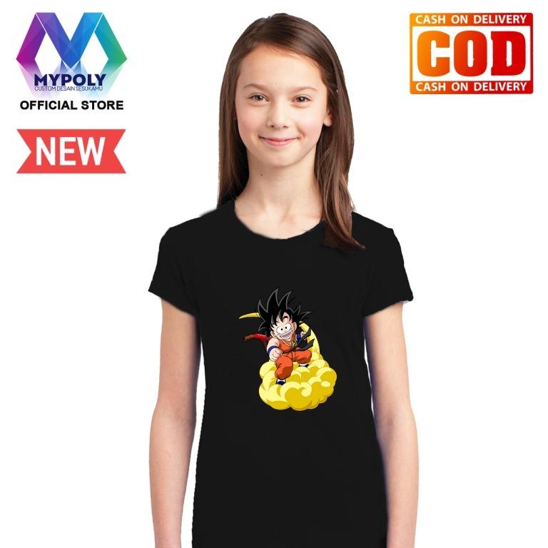 Kaos Premium Mypoly Anak Wanita AW / Baju Couple Family Keluarga / Tshirt distro / Fashion atasan / Kaos Animasi / Kaos Anime/ Kaos Hero / Kaos goku / Kaos dragon Ball / Kaos Anak Perempuan Dragon Awan Kinton