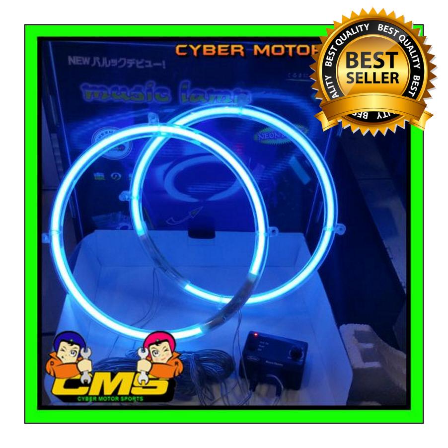 Lampu musik Ring Subwoofer 10 inch dengan sensor suara. Ring subwoofer neon sensor nada . lampu audio mobil. lampu ring speaker. ring speaker lampu