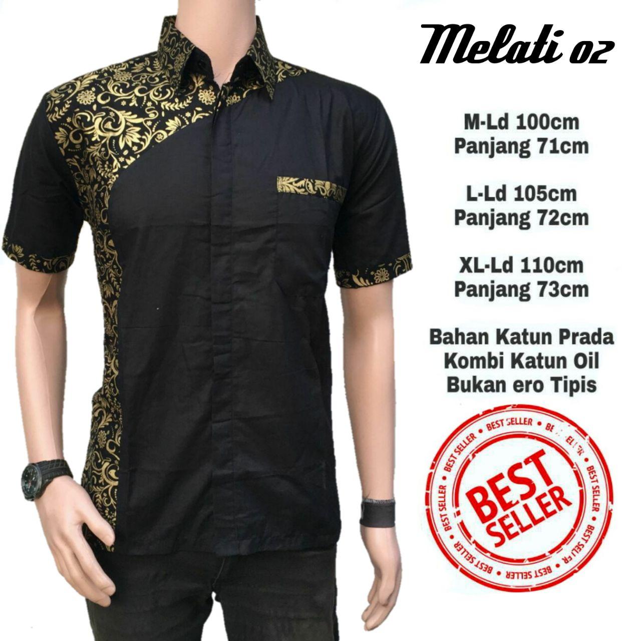 Baju Batik pria exclusive lengan pendek banowati