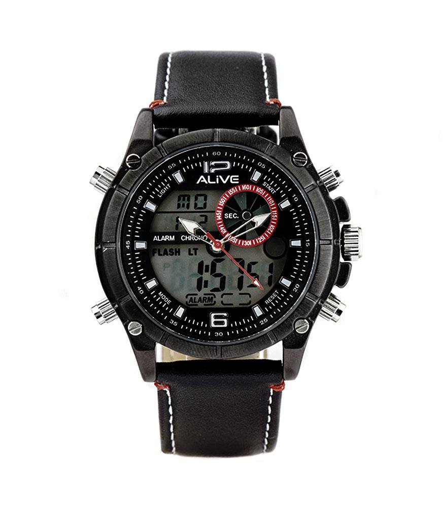 Alive Jam Tangan Pria Peterson Black-Gpu1095B5