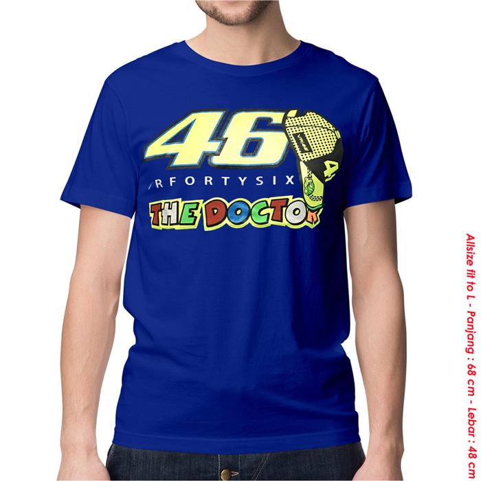 KAOS DISTRO MOTO GP - VALENTINO ROSSI 46 TOPI