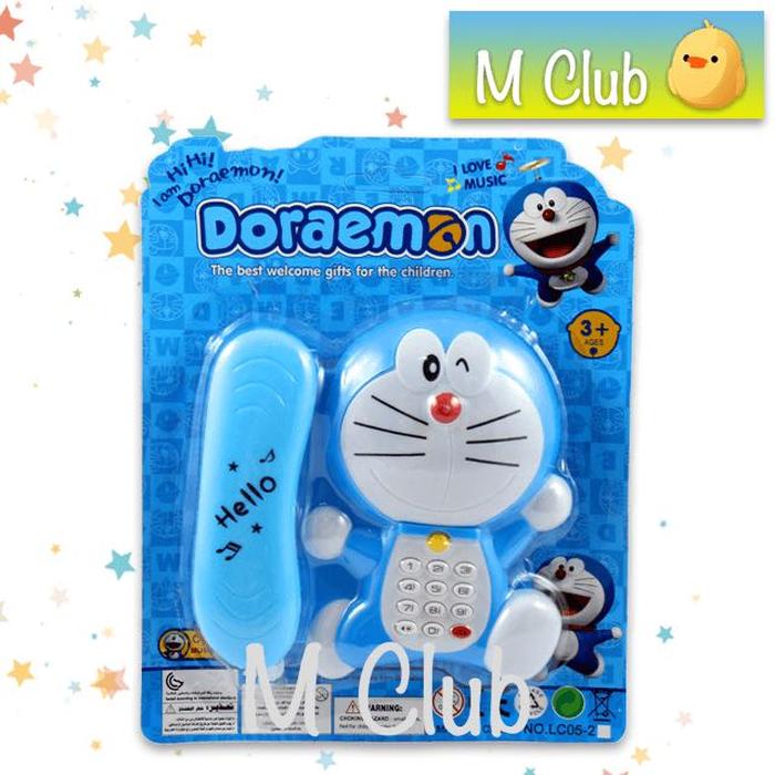 mainan anak telepon telpon karakter doraemon