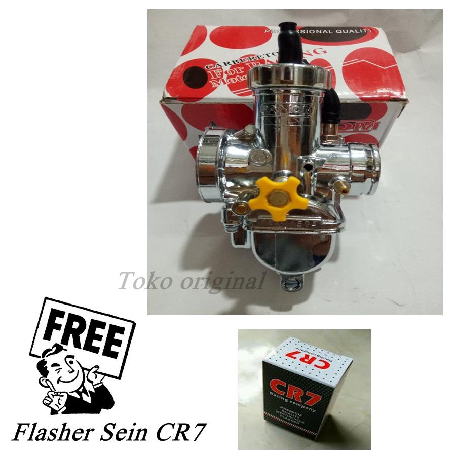Karburator Pe 28 / Carburator Pe 28 Universal - Chrome BONUS Flasher Sein CR7