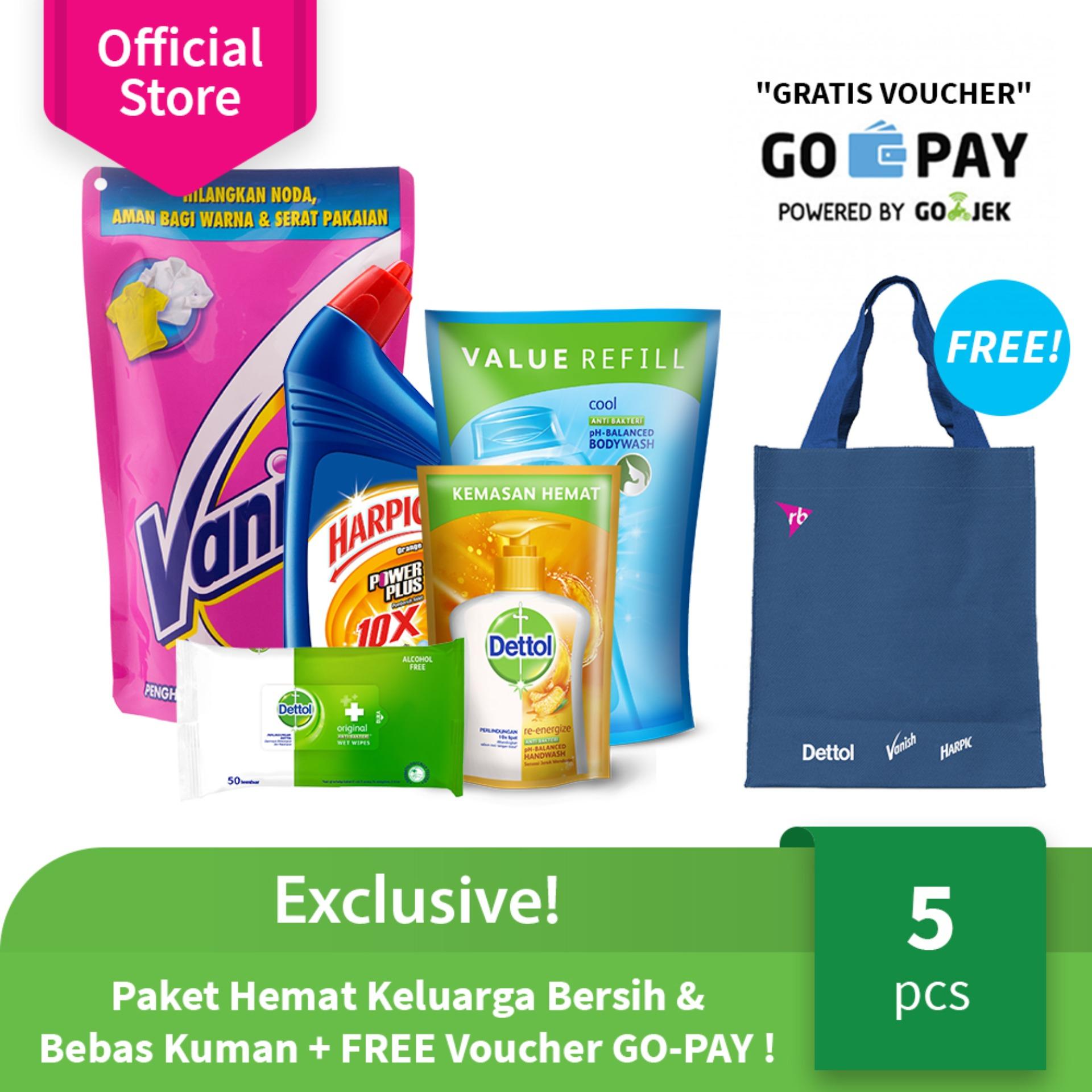 Exclusive! Paket Hemat Keluarga Bersih & Bebas Kuman + FREE Voucher GO-PAY ! (A)