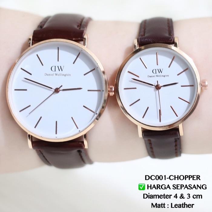 DW Jam Tangan Couple- kulit - Terbaru 2018 - Pria & Wanita- Daniel-wellington