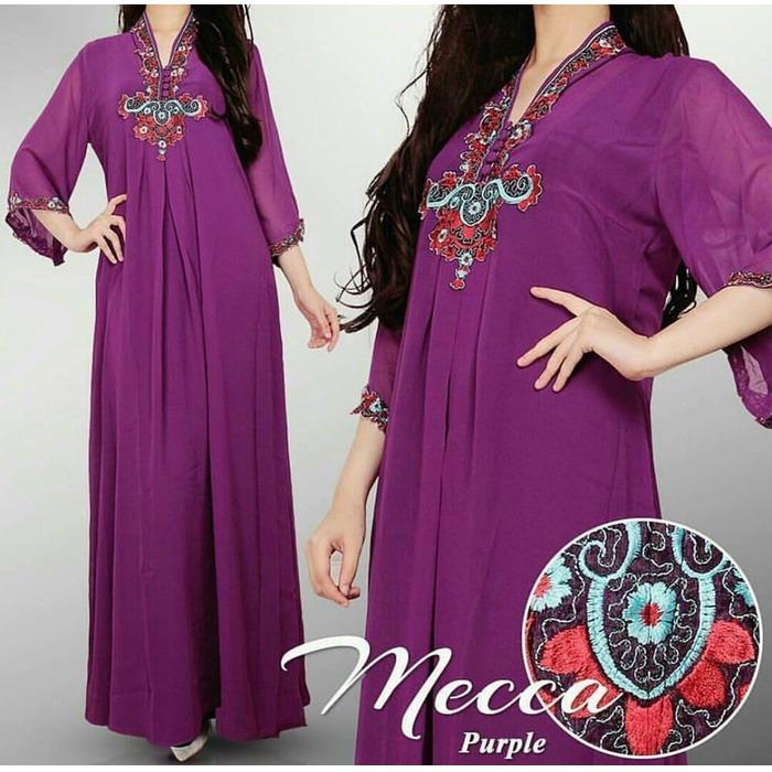 KAFTAN MECCA GAMIS DRESS PESTA WANITA