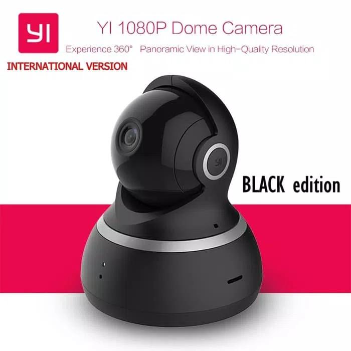 Promo Terbatas!! Ip Kamera Xiaomi Yi Dome 2.0Mp Black Versi Internasional - ready stock