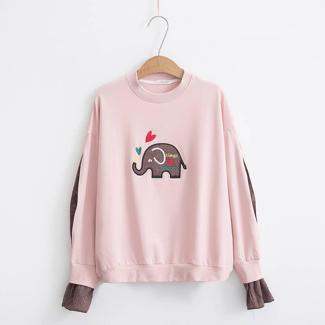 Square Elephan // Jaket Hoodie // Sweater Wanita