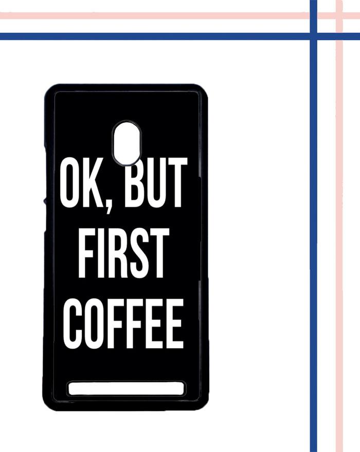 Casing gambar motif HARDCASE untuk hp Asus ZenFone 6 OK, But First Coffee B0186
