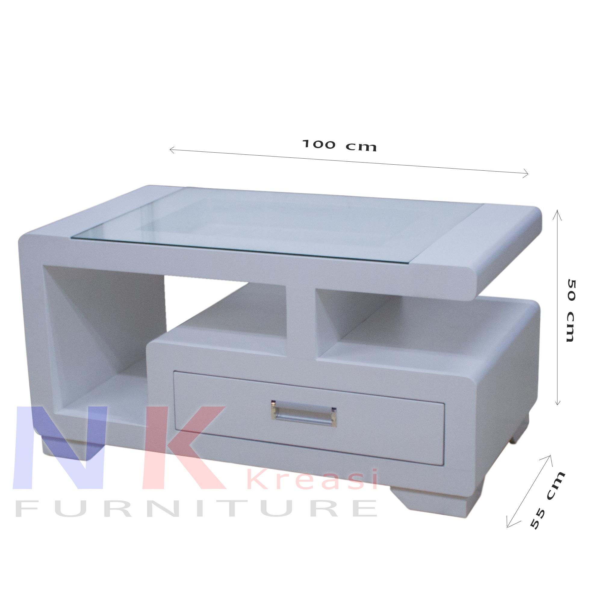 Meja Minimalis DUCO PUTIH Type G