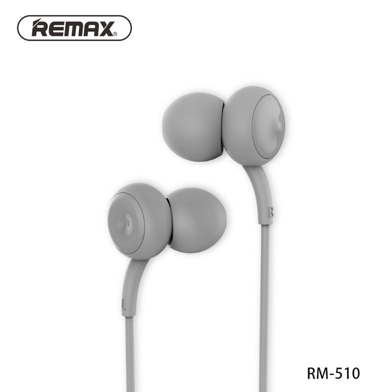 REMAX Earphone/Headset RM-510 untuk Samsung S8, Xiaomi 4x, Mi 8, Note 8, Iphone X, Iphone 8, Oppo F5, Vivo V9