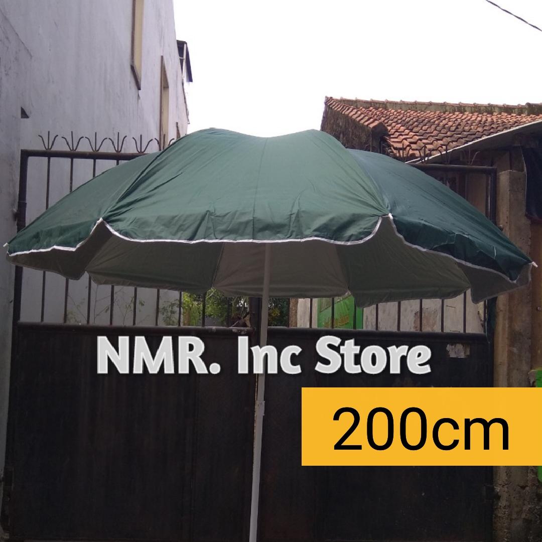 Payung tenda pantai 200cm Anti-UV polos biasa.