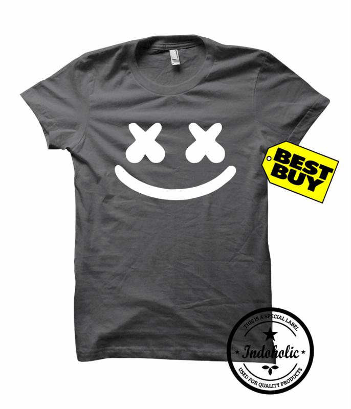 Indoholic Apparel Kaos Distro DJ Marshmellow Mars Mellow Baju Pria Bandung Lengan Tangan Pendek Raglan Reglan Muslim Moslem Premium Lebaran Gildan Murah Keren Wanita Anime