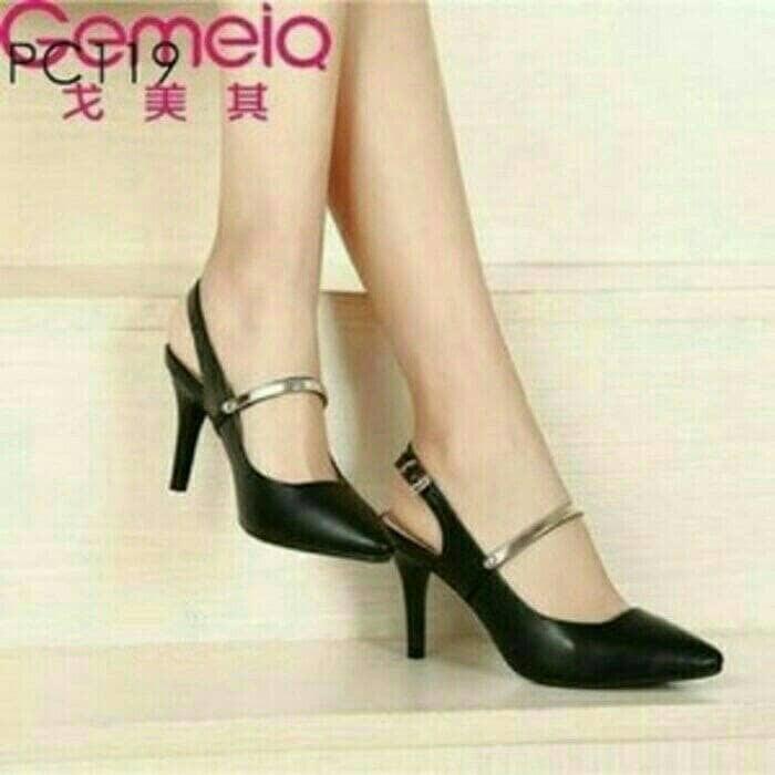 Sepatuafa - High Heels Vanilla Saga Og03 Hitam
